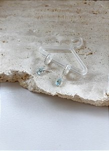 Argolinha Orvalho Topázio Azul