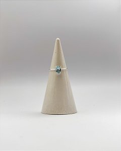 Anel Brisa Topázio Azul