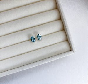 Brinco Alvorada Topázio Azul