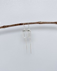 Brinco Selene Quartzo Cristal