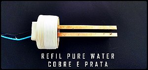 Refil Eletrodo Ionizador Pure Water PWZ 7AG para piscinas até 7 mil litros
