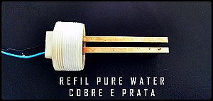 Refil Eletrodo Ionizador Pure Water PWZ 15AG para piscinas de 8 mil a 15 mil litros