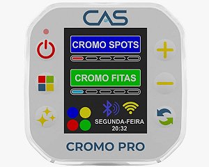 Acionador Painel Digital Banheira Spa Ofurô Hidromassagem Cromo Pro com 2 Ponto de Spot  Cromoled Led Fixo - Via Aplicativo