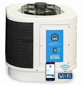 Trocador de Calor Piscina ID30 Mono 220V até 30 mil Lts. Wi-Fi Industek