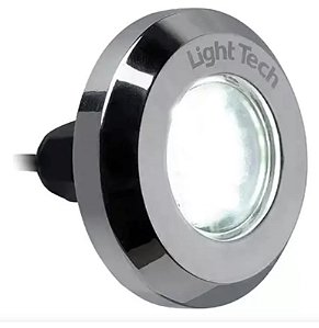 Refletor Led Piscina Tiny Led Slim Inox - 10W Luz Branca Light Tech