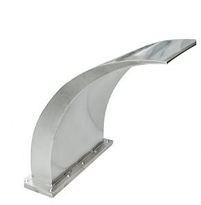 Cascata Aço Inox Wave Média Pooltec