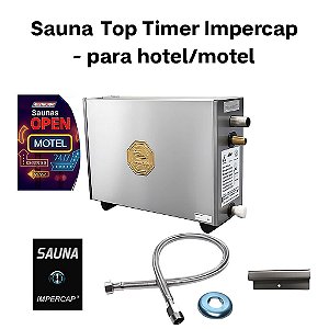 Sauna Top Timer 12 kW Bif. 220V p/ Hotéis/Motéis Impercap