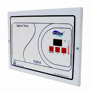 Painel Sauna Seca Frente + Contatora Trif. 220v 15-18 KW- Impercap