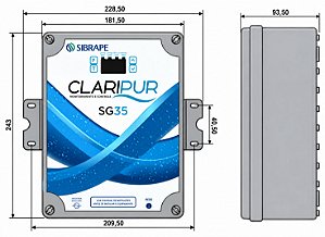 Painel do Gerador de Cloro Claripur SG35 Sibrape