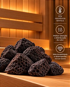 Pedras Vulcânicas Para Saunas 5 kg - Impercap
