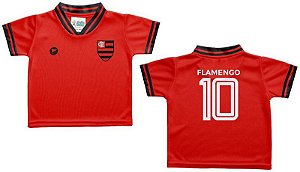 Camiseta Bebê Flamengo Vermelha - Torcida Baby