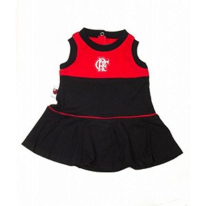 Vestido Bebê Flamengo Regata Oficial
