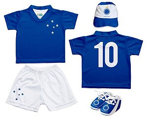 Kit Bebê Cruzeiro 4 Peças Oficial - Torcida Baby