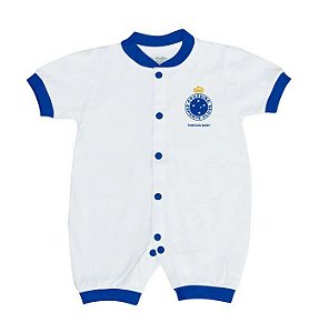 Macacão Bebê Cruzeiro Curto Malha - Torcida Baby