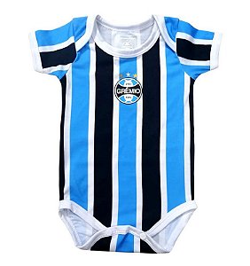 Body Bebê Grêmio Campo Listrado Oficial