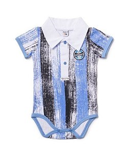 Body Bebê Grêmio Polo Listras Oficial