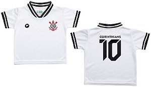 Camiseta Bebê Corinthians Branca - Torcida Baby