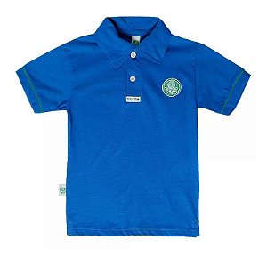 Camisa Polo Infantil Palmeiras Azul Oficial