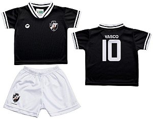Conjunto Bebê Vasco Uniforme Preto - Torcida Baby