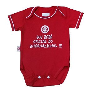 Body Internacional "Bebê Oficial" Vermelho Revedor