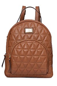 MOCHILA MATELASSÊ GRANDE - 309 - SOFT TAN