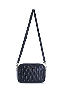 BOLSA COURO MATELASSÊ PEQUENA PRETO CÓD-564