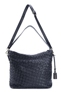 BOLSA COURO SACO GRANDE MACIA COM DIVISÓRIAS PRETO CÓD-583