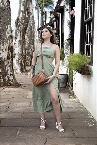 BOLSA COURO MATELASSÊ PEQUENA MARROM WHISKY CÓD-653