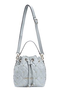 BOLSA COURO BUCKET MÉDIA VERDE MENTA CÓD-587