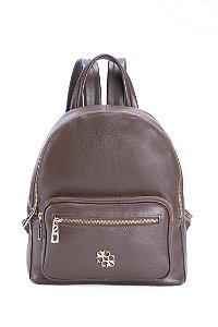 MOCHILA COURO GRANDE MARROM CAFÉ CÓD-589