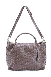 BOLSA COURO TRESSÊ GRANDE MARROM CAFÉ CÓD-550