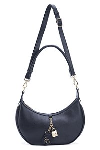 BOLSA COURO HOBO MACIA MÉDIA PRETO CÓD-585