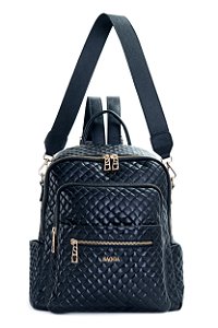 MOCHILA E BOLSA COURO GRANDE MACIA TRISSÊ PRETO CÓD-654