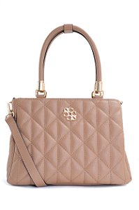 BOLSA COURO MÉDIA MATELASSÊ MARROM CARAMELO CÓD-656