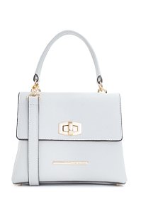 BOLSA COURO MÉDIA ESTRUTURADA BRANCO OFF CÓD-664