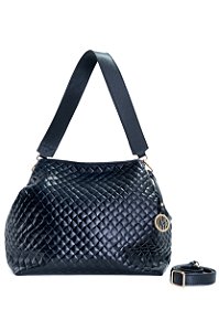 BOLSA COURO GRANDE MACIA TRISSÊ PRETO CÓD-662