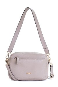 BOLSA COURO MÉDIA MACIA BEGE CÓD-667