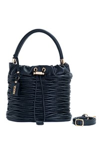 BOLSA COURO MÉDIA PRETO CÓD-670