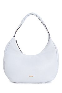 BOLSA COURO GRANDE MACIA BRANCO OFF CÓD-681