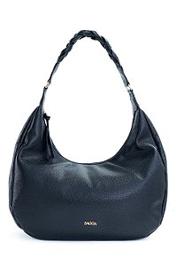 BOLSA COURO GRANDE MACIA PRETO CÓD-681