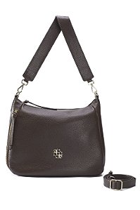 BOLSA COURO GRANDE MACIA MARROM CAFÉ CÓD-595