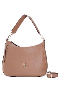 BOLSA COURO GRANDE MACIA MARROM CARAMELO CÓD-595