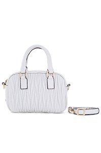 BOLSA EM COURO PEQUENA BRANCO OFF CÓD-804