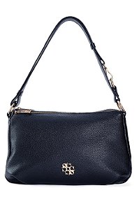 BOLSA EM COURO GRANDE MACIA PRETO CÓD-815