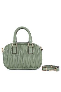 BOLSA EM COURO PEQUENA COR VERDE CÓD-804