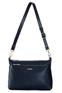 BOLSA EM COURO MÉDIA ESTRUTURADA PRETO CÓD-817