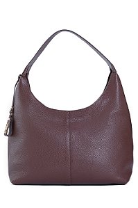 BOLSA EM COURO GRANDE ESTRUTURADA MARROM CAFÉ CÓD-820