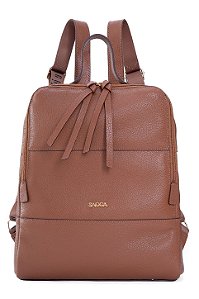 MOCHILA EM COURO GRANDE MACIA MARROM WHISKY CÓD-822