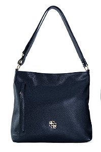 BOLSA EM COURO GRANDE MACIA PRETA CÓD-819