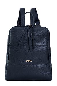 MOCHILA EM COURO GRANDE MACIA COR PRETA CÓD-822